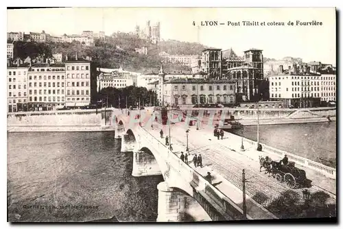 Ansichtskarte AK Lyon Pont Tilsitt et coteau de Fourviere