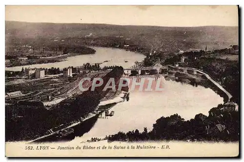 Ansichtskarte AK Lyon Jonction du Rhone et de la Saune a la Mulatiere E R