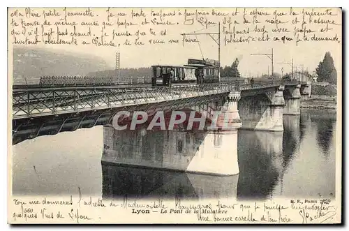 Ansichtskarte AK Lyon Le Pont de la Mulatiere Tramway