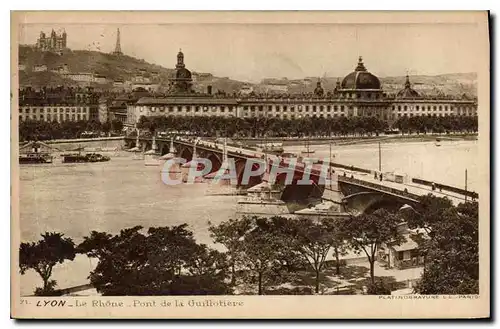 Ansichtskarte AK Lyon Le Rhone Pont de la Guillotiere