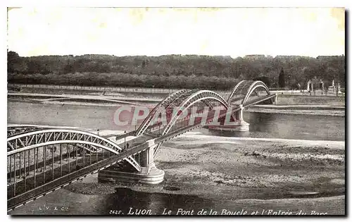 Cartes postales Lyon Pont de la Boucle et l'entree du Parc