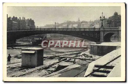 Ansichtskarte AK Lyon Vues de Lyon L'Hiver Le Pont La Feuillee