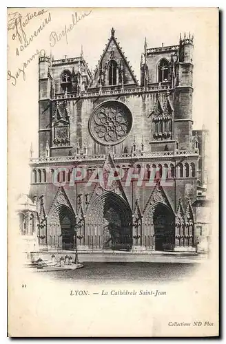 Cartes postales Lyon La Cathedrale Saint Jean