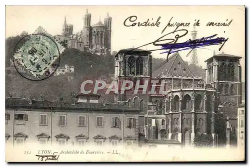 Cartes postales Lyon Archeveche de Fourviere