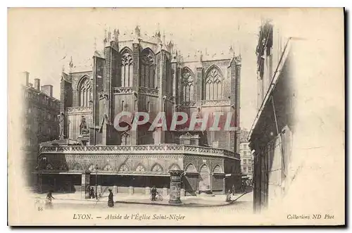 Cartes postales Lyon Abside de l'Eglise Saint Nizier