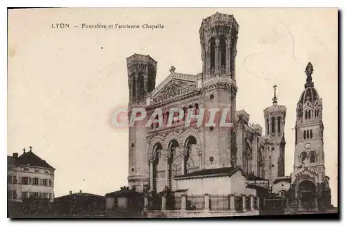 Cartes postales Lyon Fourviere et l'ancienne chapelle