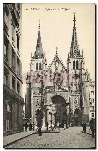 Cartes postales Lyon Eglise Saint Nizier