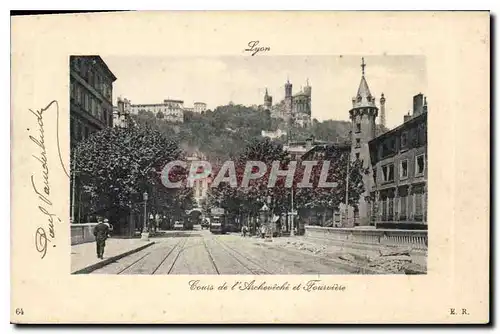 Ansichtskarte AK Lyon Tours de l'Archeveche et Fourviere