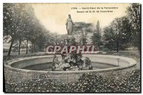 Cartes postales Lyon Sacre Coeur de la Ferrandiere Bassin de N D de Fourviere