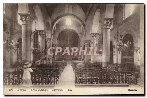 Cartes postales Lyon Eglise d'Aiany Interieur