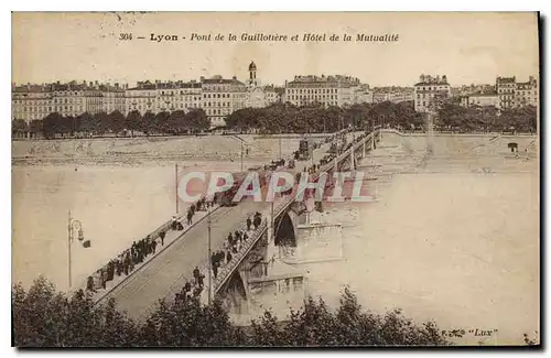 Ansichtskarte AK Lyon Pont de la Guillotiere et Hotel de la Mutualite