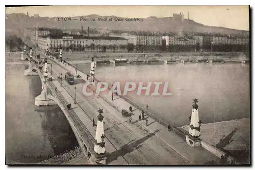 Ansichtskarte AK Lyon Pont du Midi et Quai Gailleton