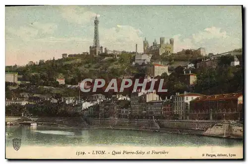 Cartes postales Lyon Quai Pierre Seize et Fourviere