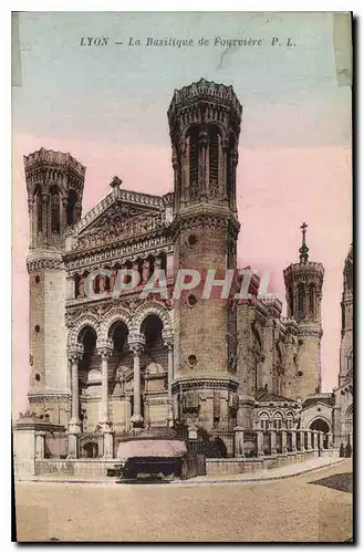 Cartes postales Lyon La Basilique de Fourviere