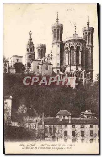 Cartes postales Lyon Notre Dame de Fourviere L'Abside et l'ancienne Chapelle