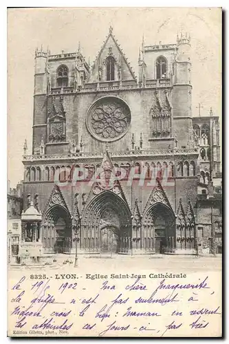 Cartes postales Lyon Eglise Saint Jean Cathedrale