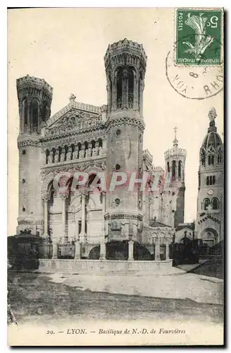 Cartes postales Lyon Basilique de N D de Fourviere