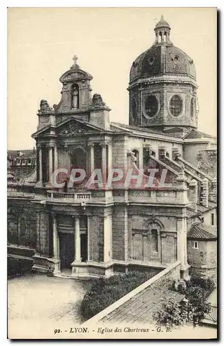 Cartes postales Lyon Eglise des Chartreux