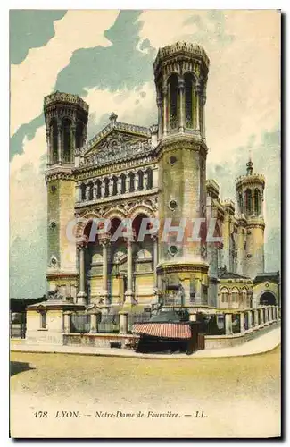 Cartes postales Lyon Notre Dame de Fourviere