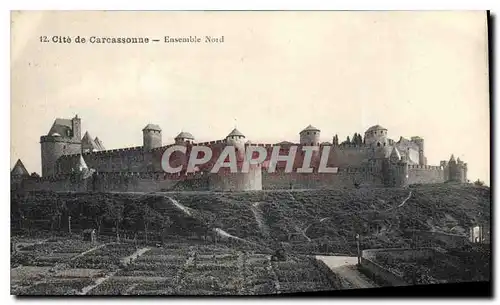 Cartes postales Cite de Carcassone Ensemble Nord