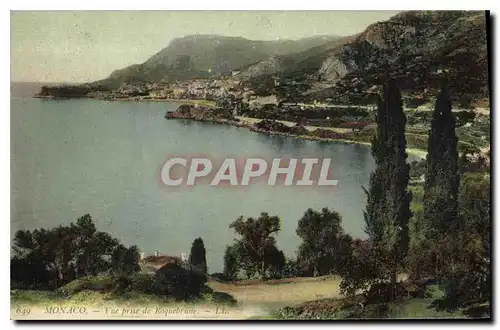 Cartes postales Monaco Vue prise de Roquebrune