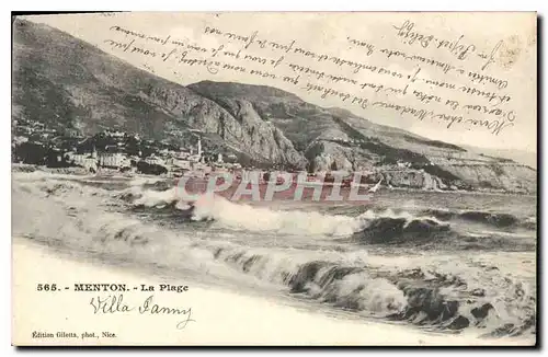 Cartes postales Menton La Plage