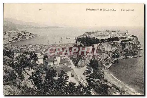 Cartes postales Principaute de Monaco Vue generale