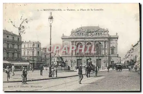 Cartes postales Montpellier Theatre Place de la Comedie