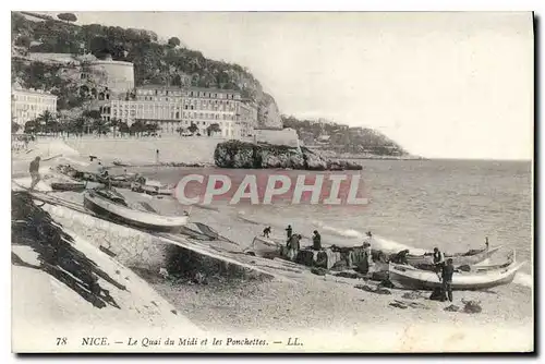 Cartes postales Nice le Quai du Midi et les Ponchettes