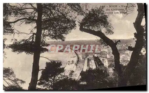 Cartes postales Nice Vue prise du Chateau entre les Pins