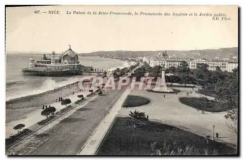 Ansichtskarte AK Nice Le Palais de la Jetee Promenade la Promenade des Anglais et le Jardin public