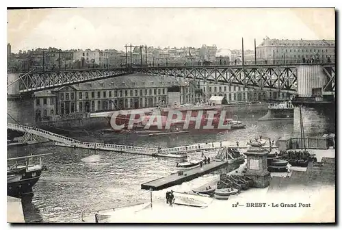 Cartes postales Brest Le Grand Pont