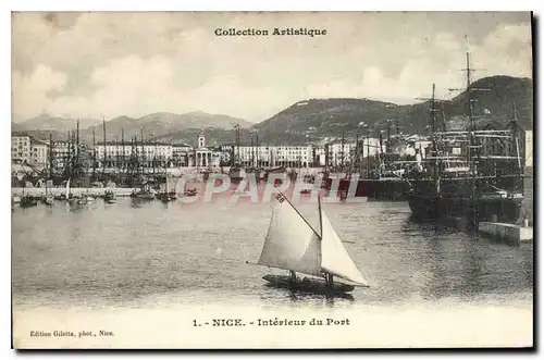 Cartes postales Nice Interieur du Port Bateaux