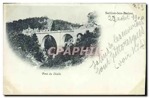 Cartes postales Salins les Bains Pont du Diable