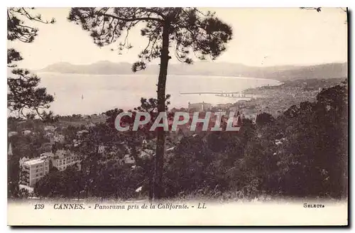 Cartes postales Cannes Panorama pris de la Californie