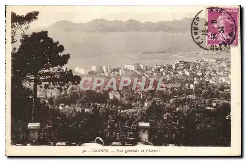 Cartes postales Cannes Vue generale et l'Esterel