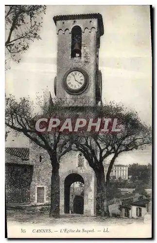 Cartes postales Cannes L'Eglise du Suquet