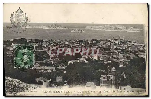 Ansichtskarte AK Marseille N D de la Garde a l'Ouest le Golfe et les Iles