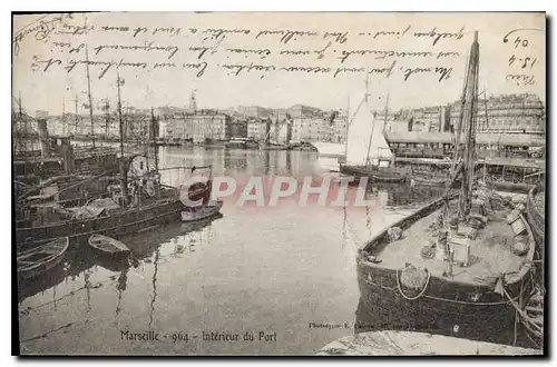 Ansichtskarte AK Marseille Interieur du Port Bateaux