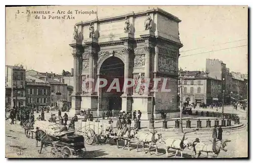 Cartes postales Marseille Arc de Triomphe de la Porte d'Aix