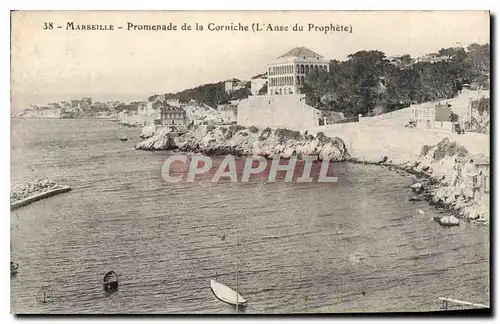 Ansichtskarte AK Marseille Promenade de la Corniche (L'Anse du Prophete)