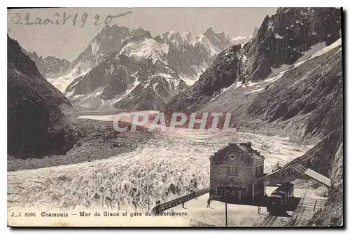 Cartes postales Chamonix Mer de Glace et gare du Montenvers