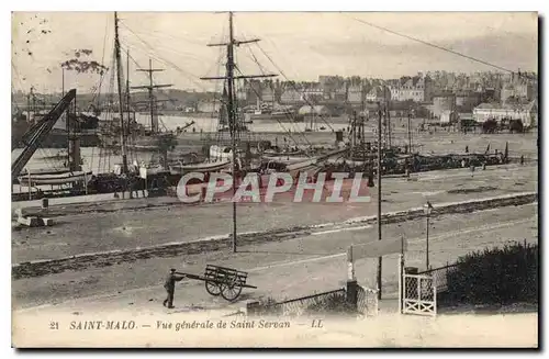 Cartes postales Saint Malo Vue generale de Saint Servan