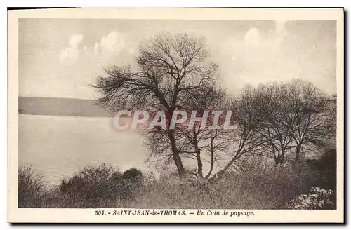 Ansichtskarte AK Saint Jean le Thomas Un Coin de paysage