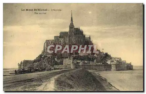 Cartes postales Le Mont Saint Michel L'Arrivee