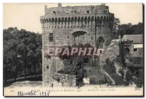 Cartes postales Dinan Chateau de la Duchesse Anne