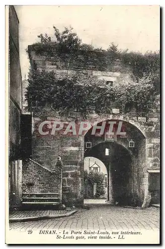 Cartes postales Dinan La Porte Saint Louis vue interieur St Louis Gate vieux inside