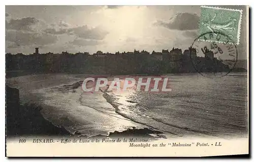 Ansichtskarte AK Dinard Effet de Lune a la Pointe de la Malouine