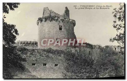 Ansichtskarte AK Tonqueduc (Cotes du Nord) Le grand Donjon et les Remparts