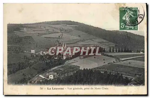Cartes postales Louvesc Vue generale prise du Mont Chaix
